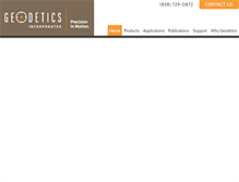 Tablet Screenshot of geodetics.com